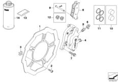 Front wheel brake