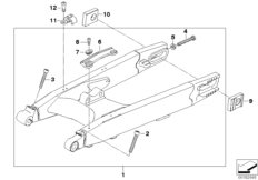 Rear wheel swinging arm