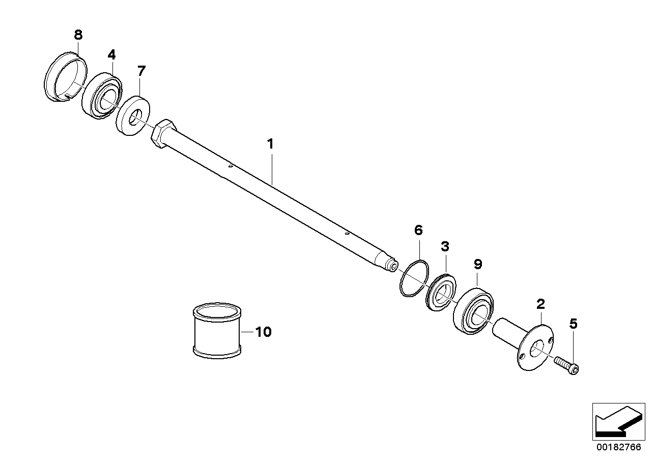 Rear wheel swinging arm, mounting