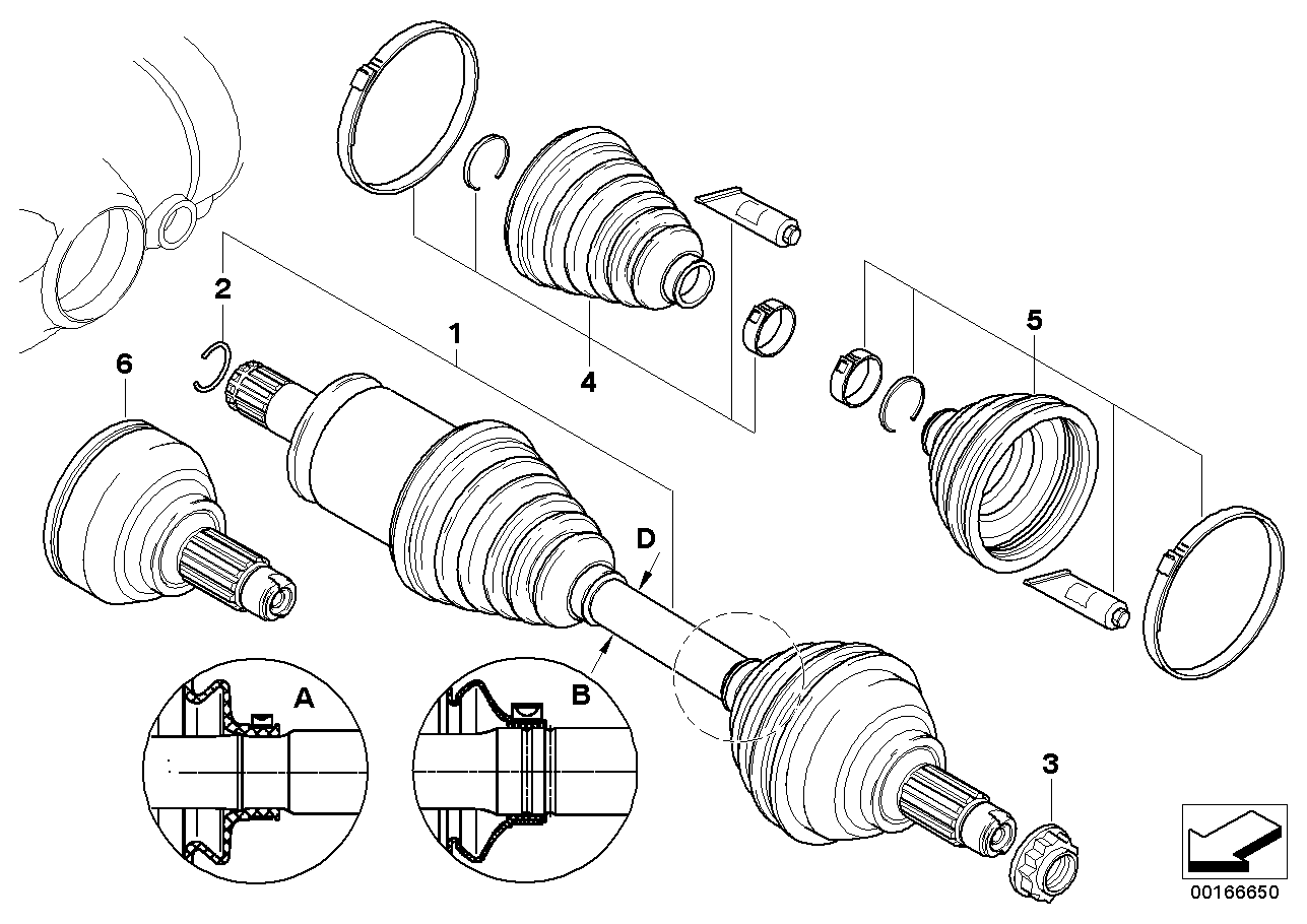 Final drive(frnt axle),output shaft,4whl