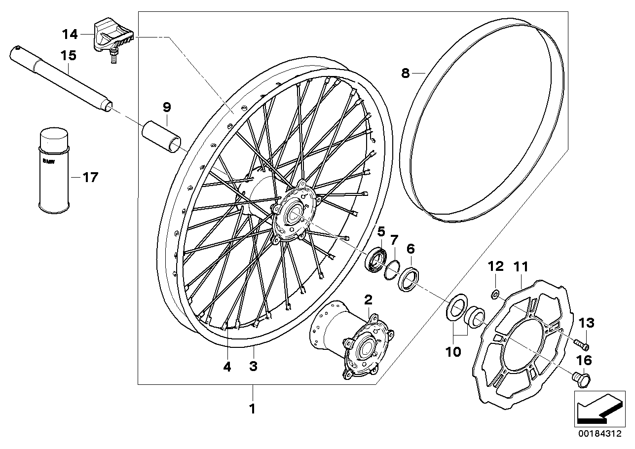 Ruota a raggi, ant.