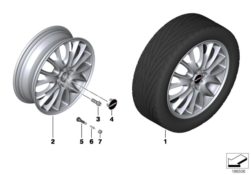 JCW LM Rad Cross Spoke R114