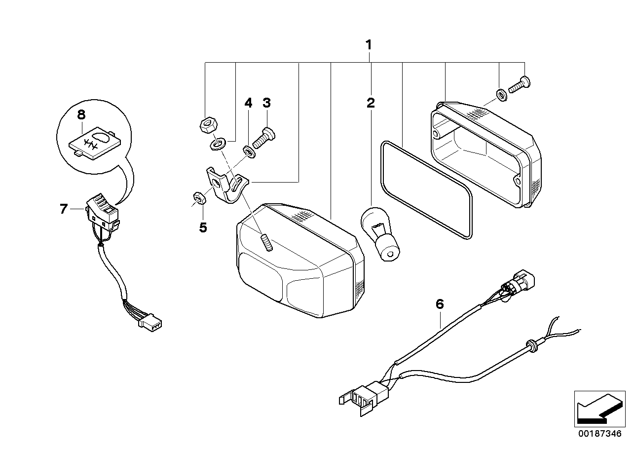 Rear fog light