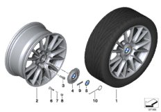 BMW轻质铝合金轮辋 个性化V型轮辐 228-19''