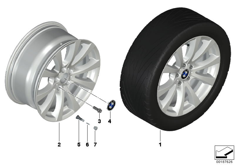 BMW LM Rad V-Speiche 298 M