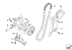 Single parts for oil pump