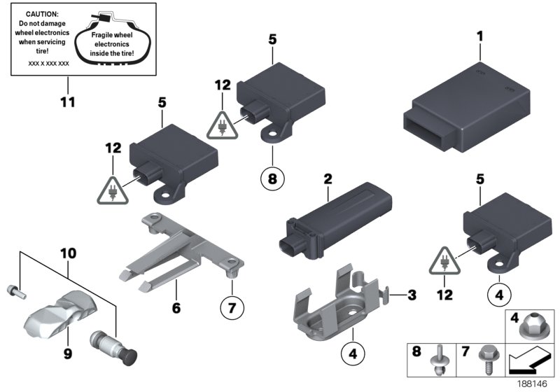 Tire pressure control (RDC) - ctrl unit