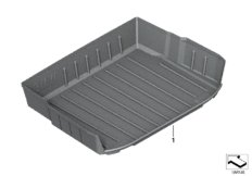 Luggage compartment pan