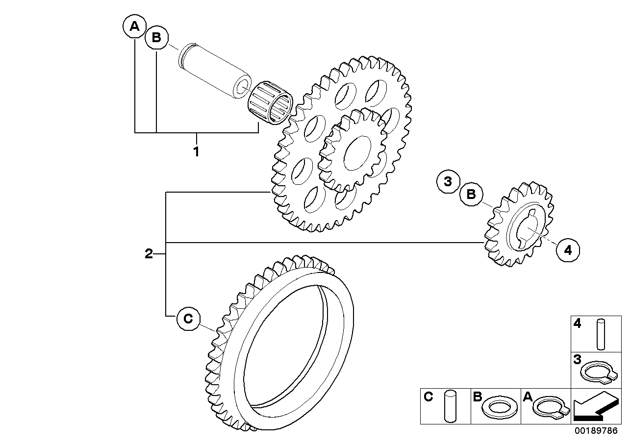 Oil pump, drive