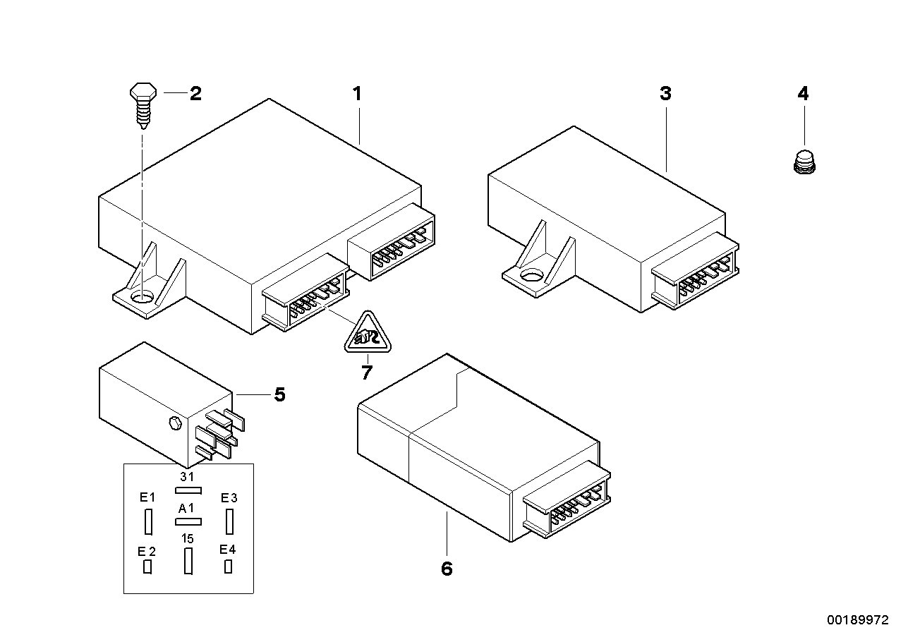 Karrosseriestuurtoestel.en modulen