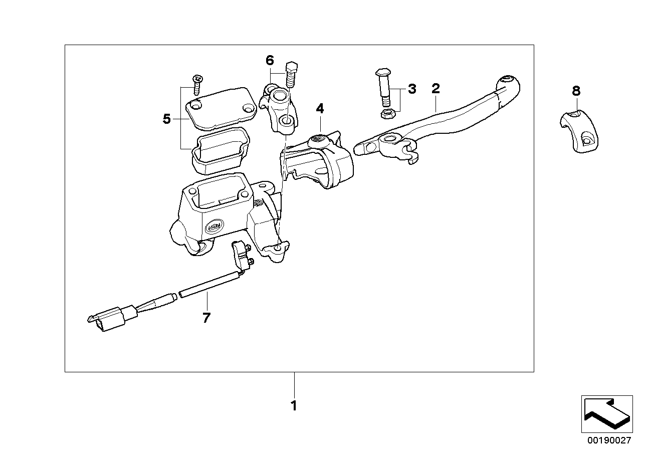 Handbrake control assembly