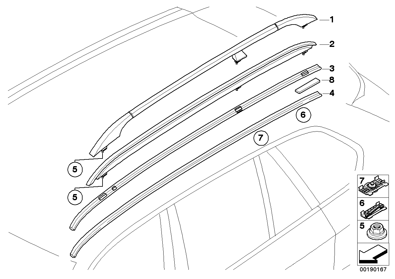 Listwa dachowa ozdobna/Reling dachowy