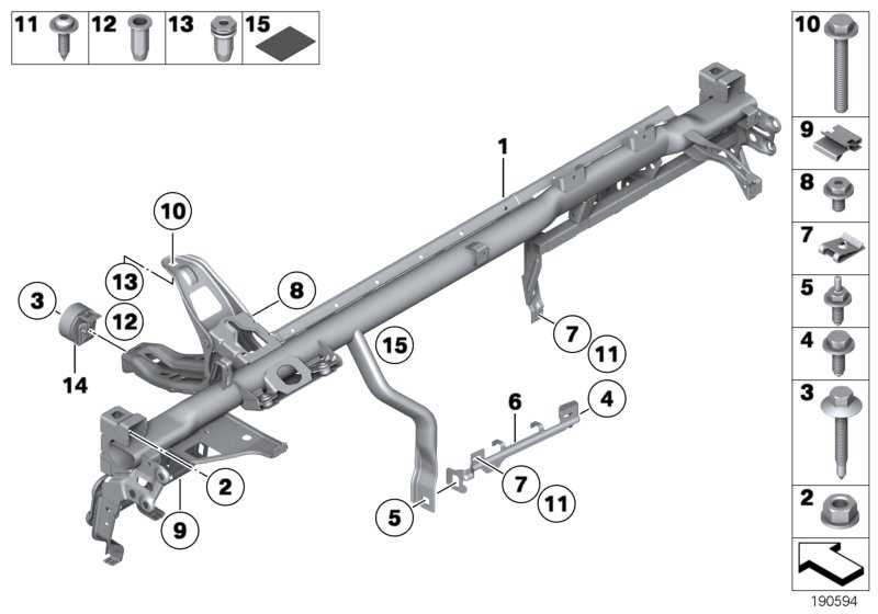 Carrier instrument panel