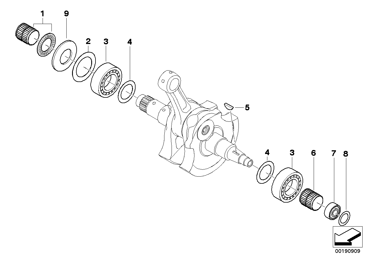 Paliers d'embiellage