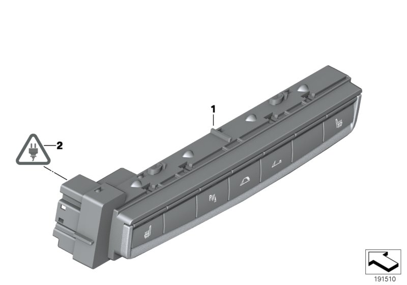 Switch unit, centre console