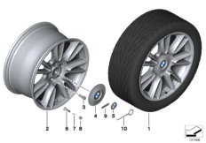 BMW轻质铝合金轮辋 个性化V型轮辐 301-20''