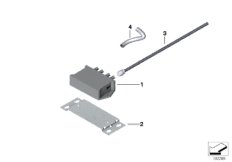 Linha de fibra óptica, acumulador HV