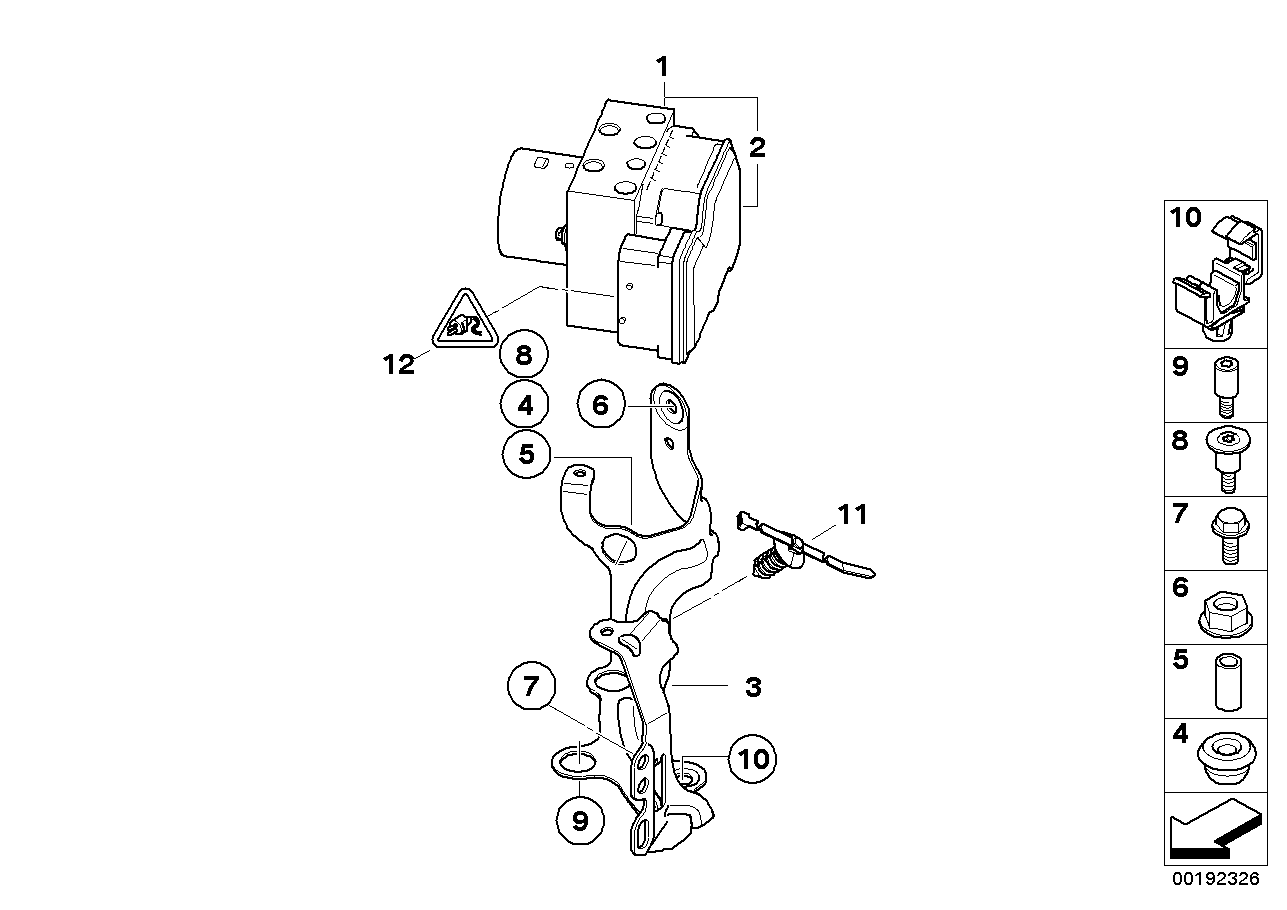 ASC hydroaggregat/styrdon/fäste