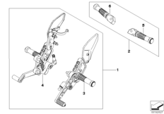 HP footrest system