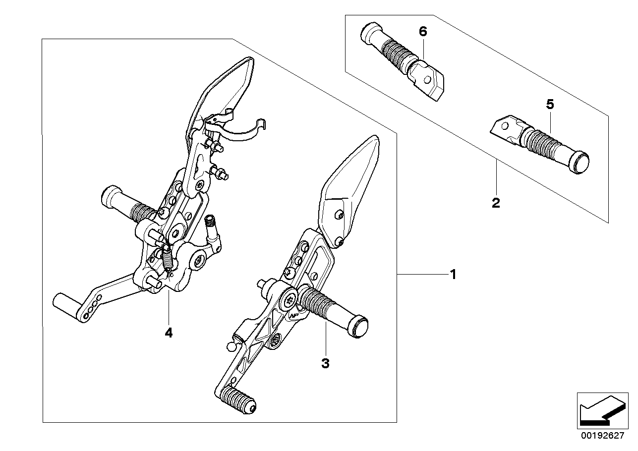 HP footrest system