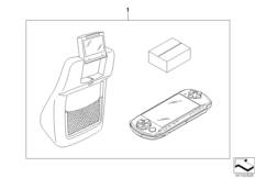 Rear-cabin entertainment Sony PSP