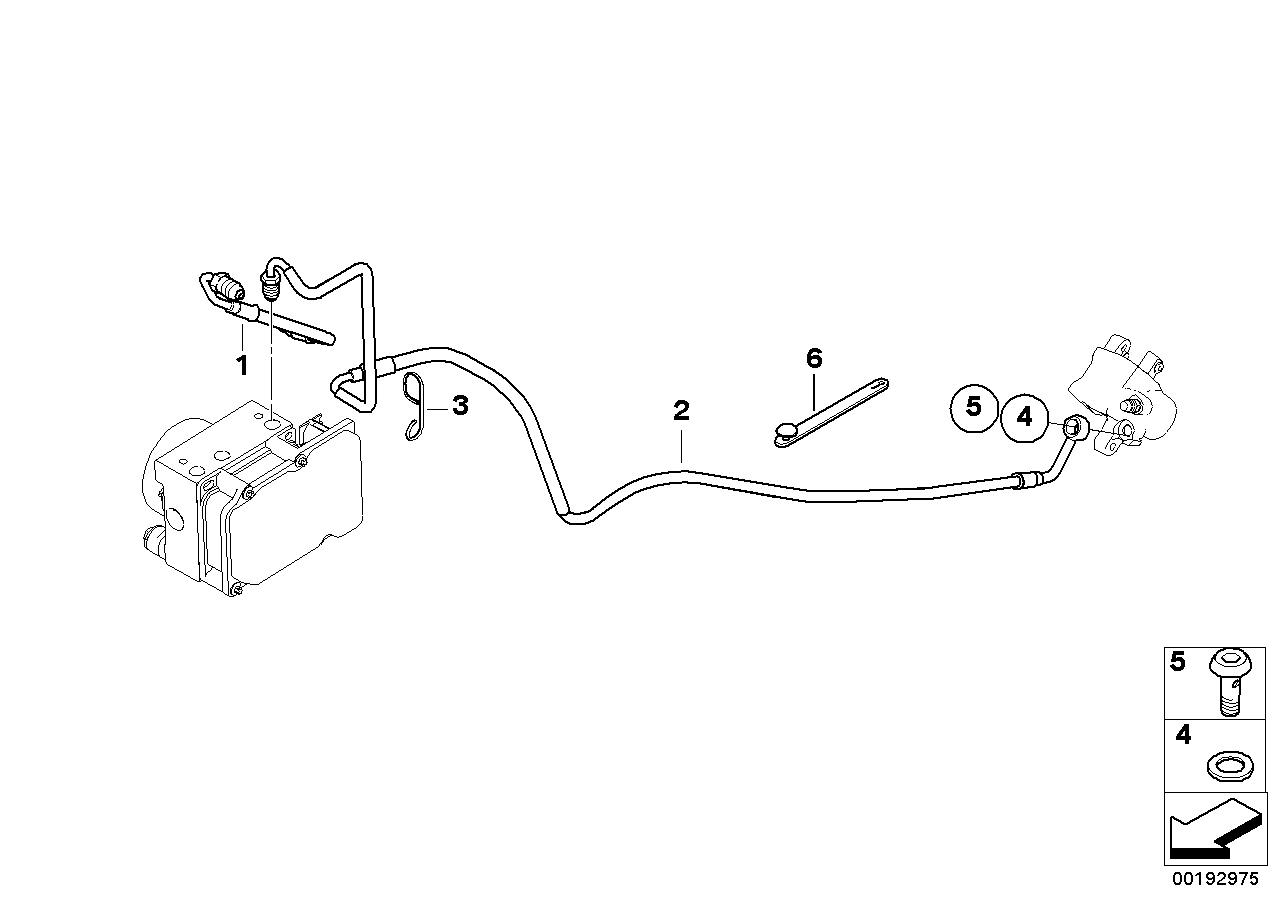 制动管路 后部 ABS