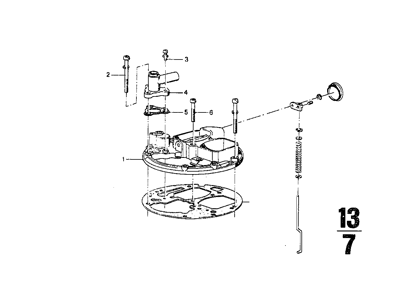 Tapa de carburador/piston/flotador