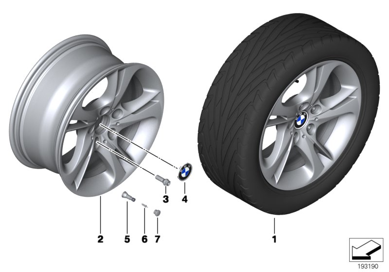 Jante LL BMW Versão turbina 292