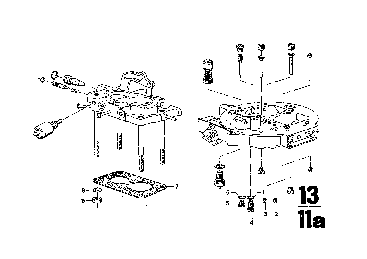 Karbüratör-enjektör/Conta seti Karbür.