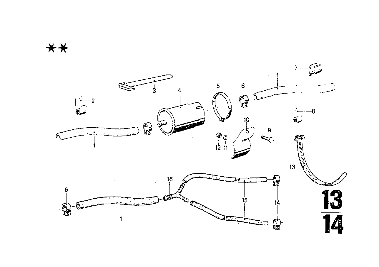 Fuel pipes and fuel filters