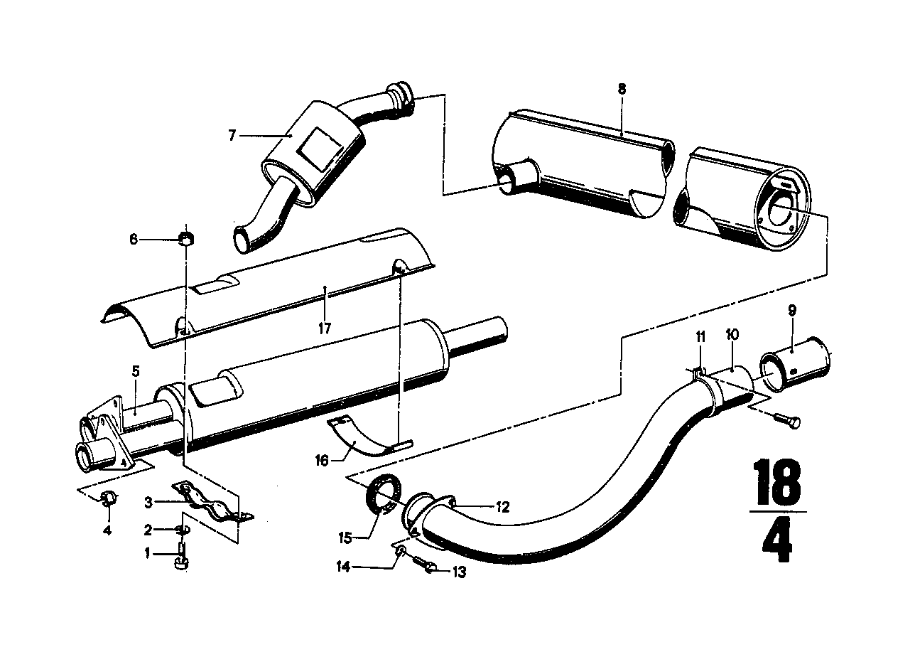 Tubo d.escape/silenciador