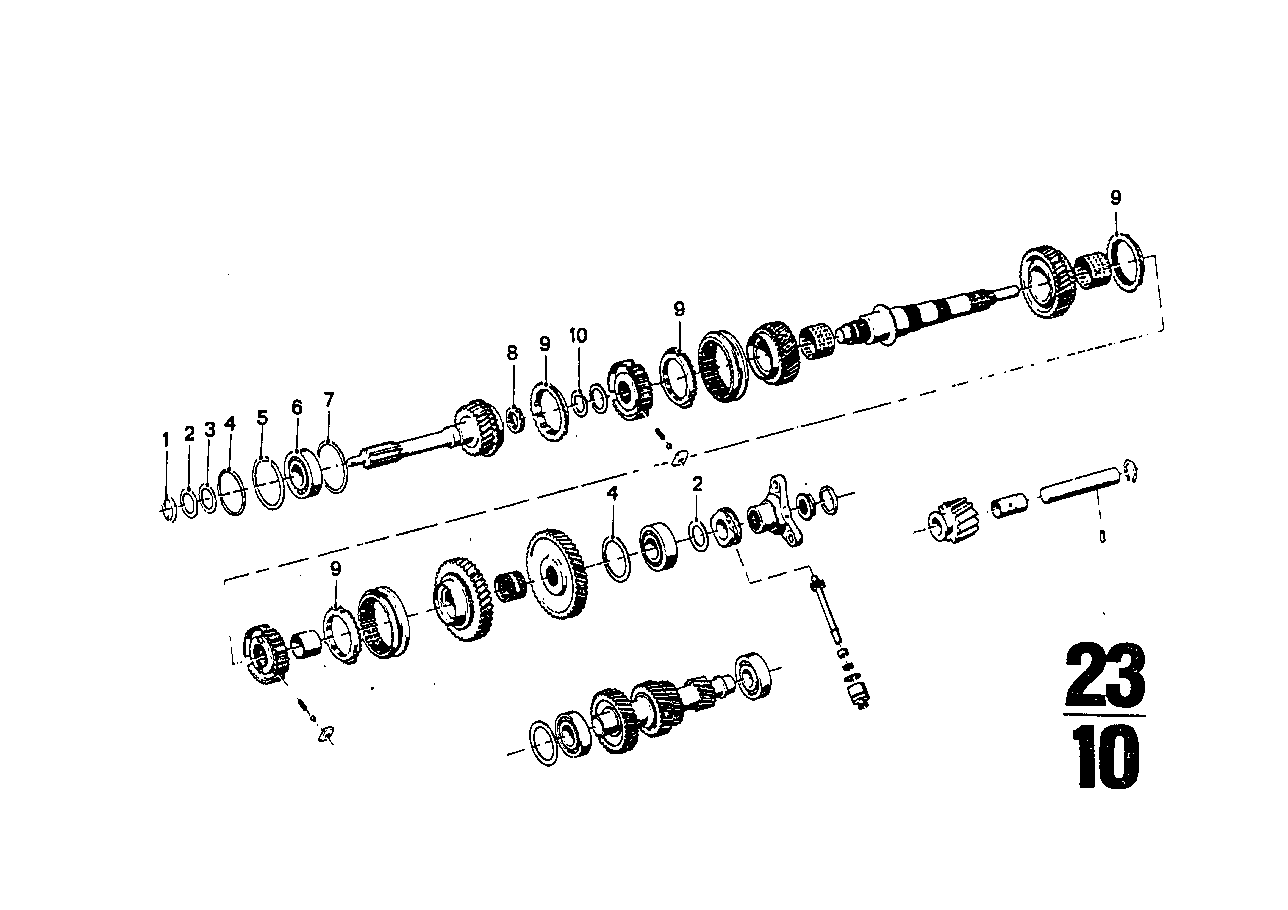 Getrag 262 drevsats, detaljer