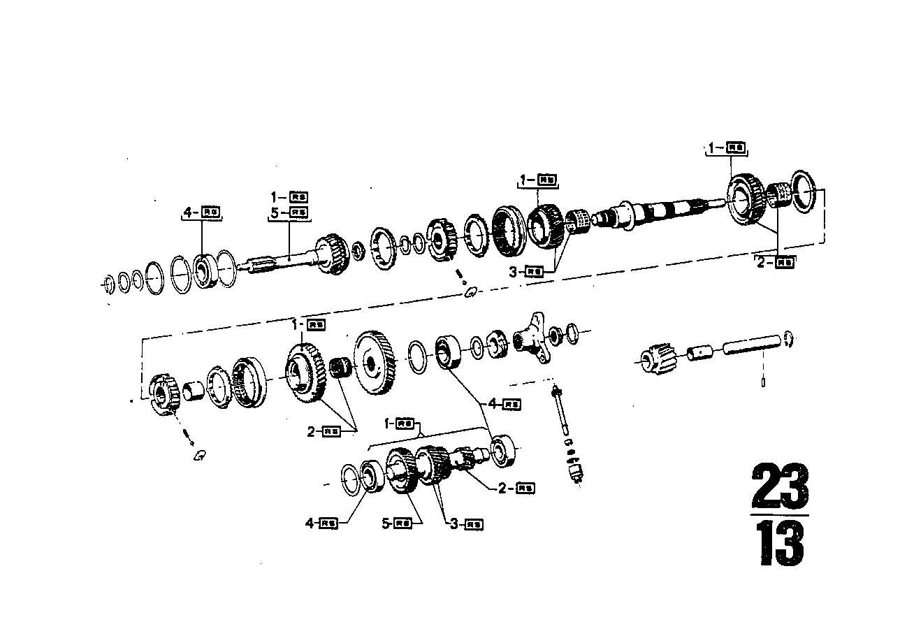 Getrag 262 tandwiel set-reparatie set