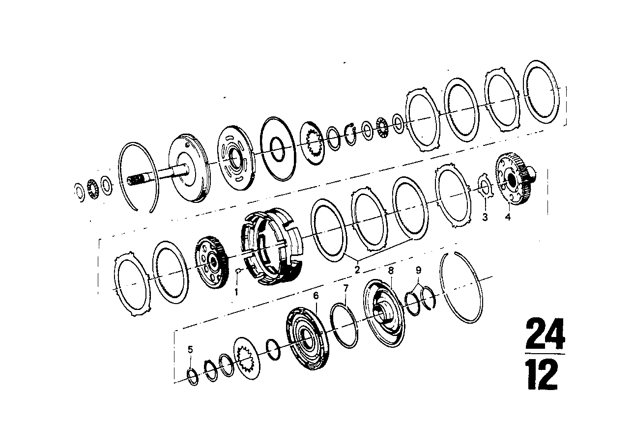 ZF 3HP20 Συμπλέκτης κίνησης A/B