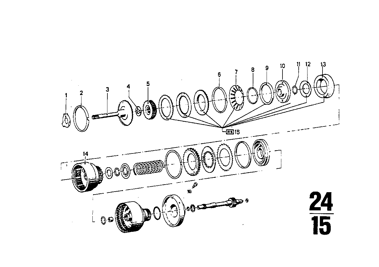 BW 65 클러치,앞