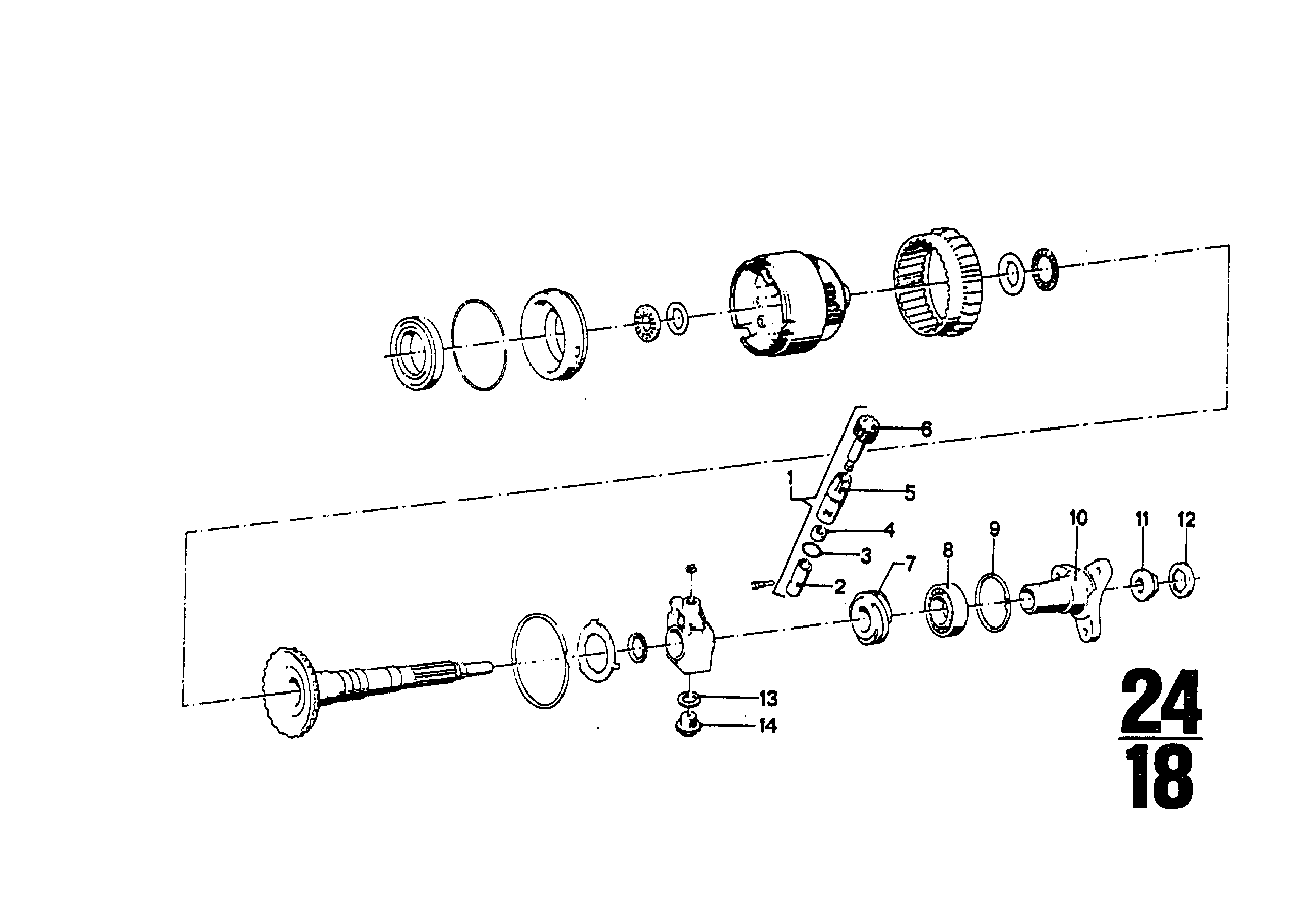 Bw 65 sats planethjul/avdrivning