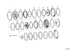 แผ่นคลัตช์ขับ A/B, ZF 3HP20