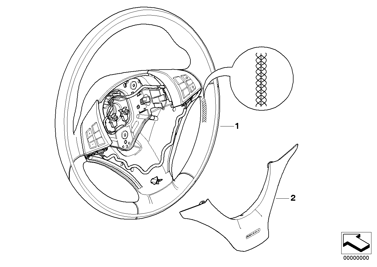 Ind.sports st.-wheel,leather w/wdn. ring