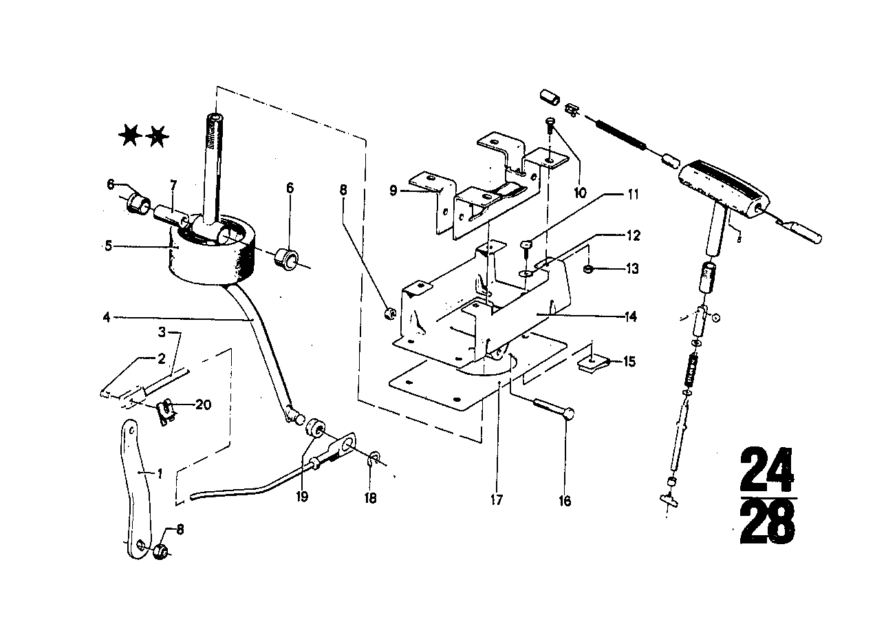 ZF 3hp20 koppling/parkspaerrning