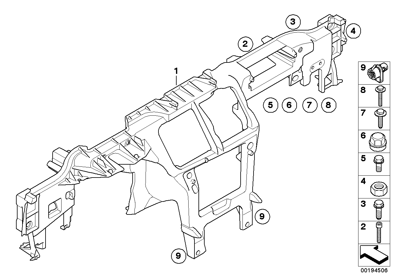 Carrier instrument panel