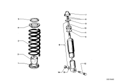 Amortecedor/mola helicoidal/peças mont.