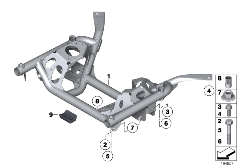 Front axle support