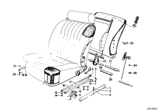 Sitz vorn Sitzbetätigung Einzelteile