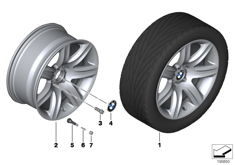 Ruota l.l. BMW razza a stella 272 - 19''