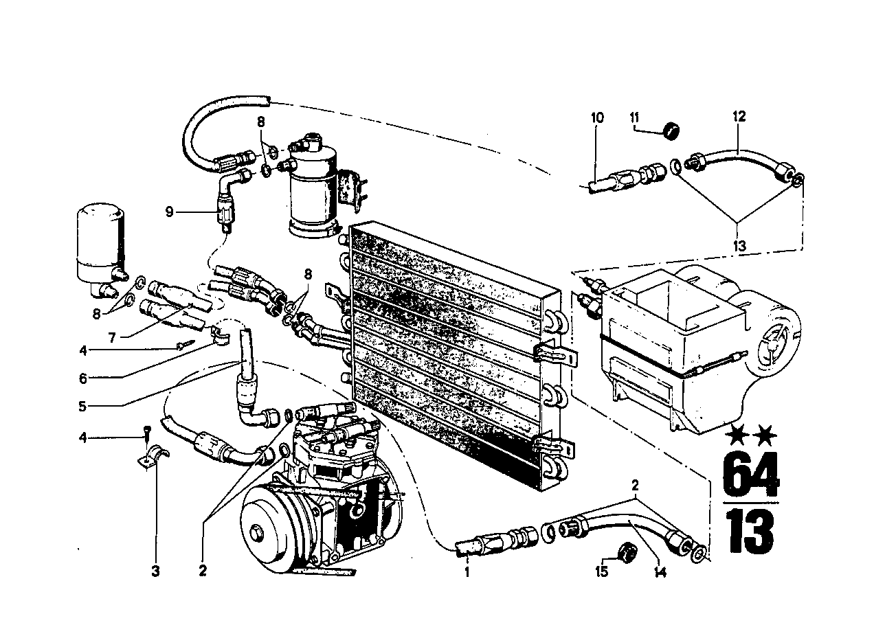 Aparelho AC - peças individ.