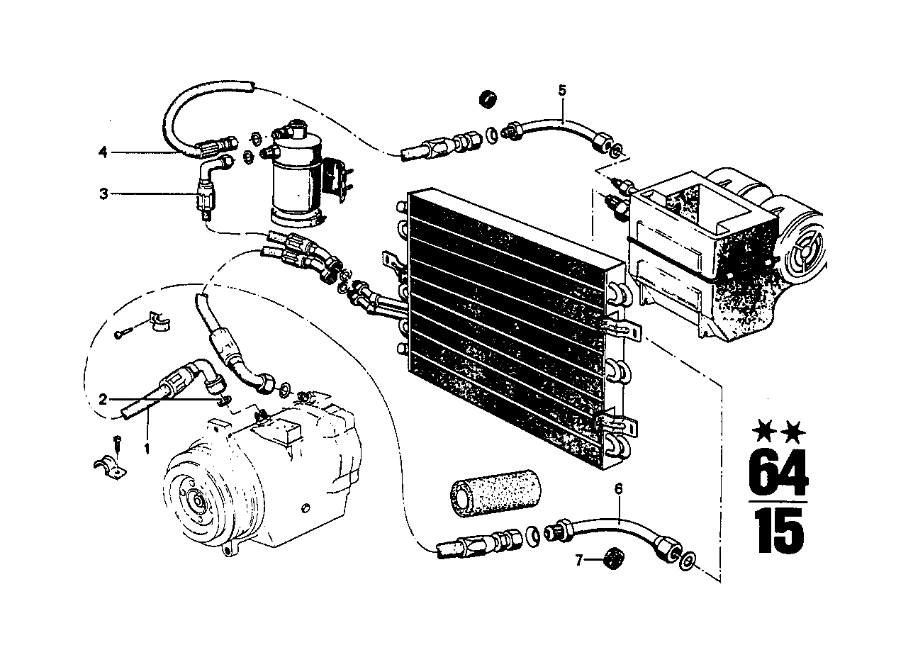 Aparelho AC - peças individ.