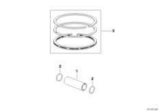 Piston pin / piston ring