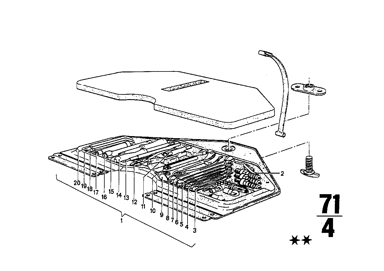 Ferramentas bordo/caixa de ferramentas