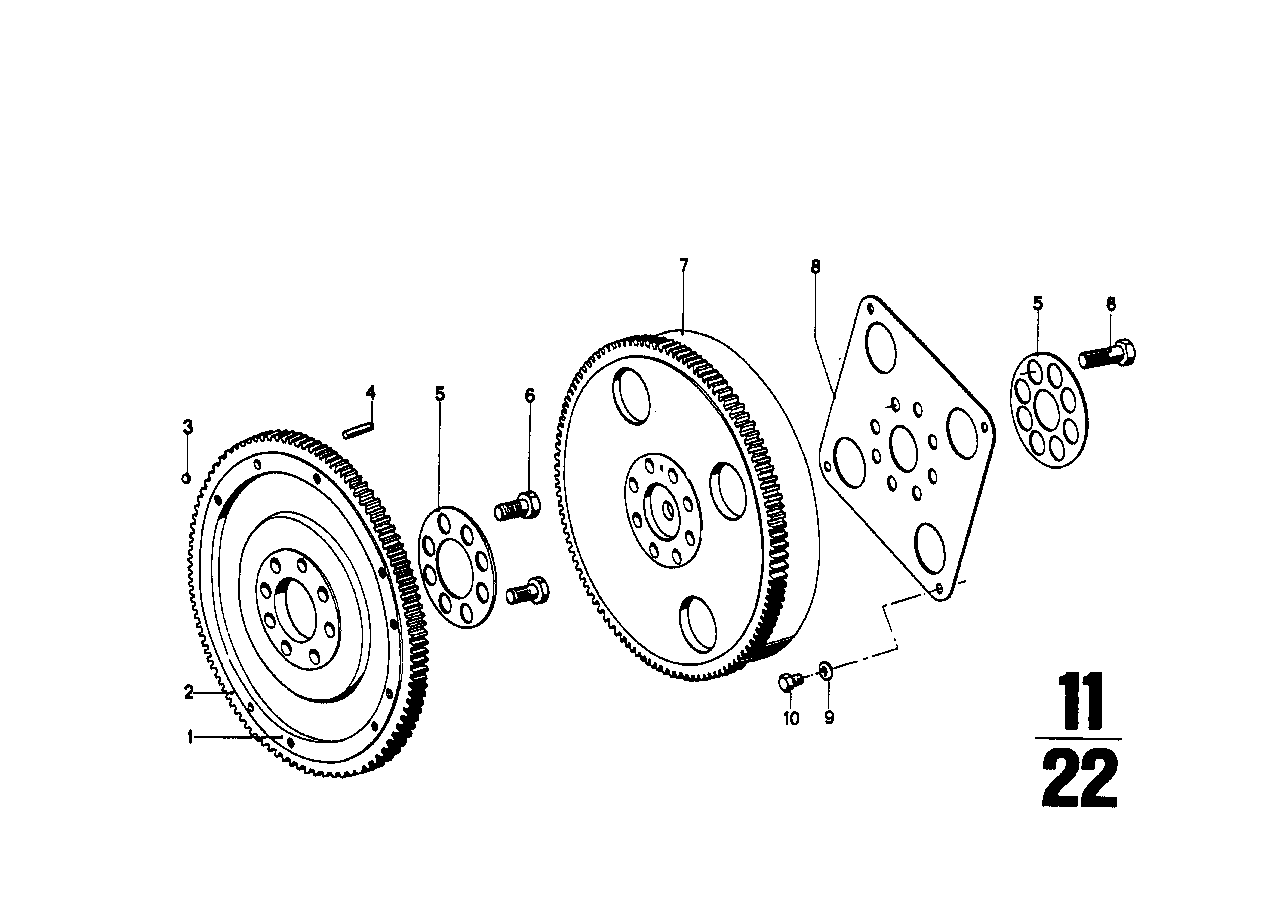 Vilebrequin / volant moteur