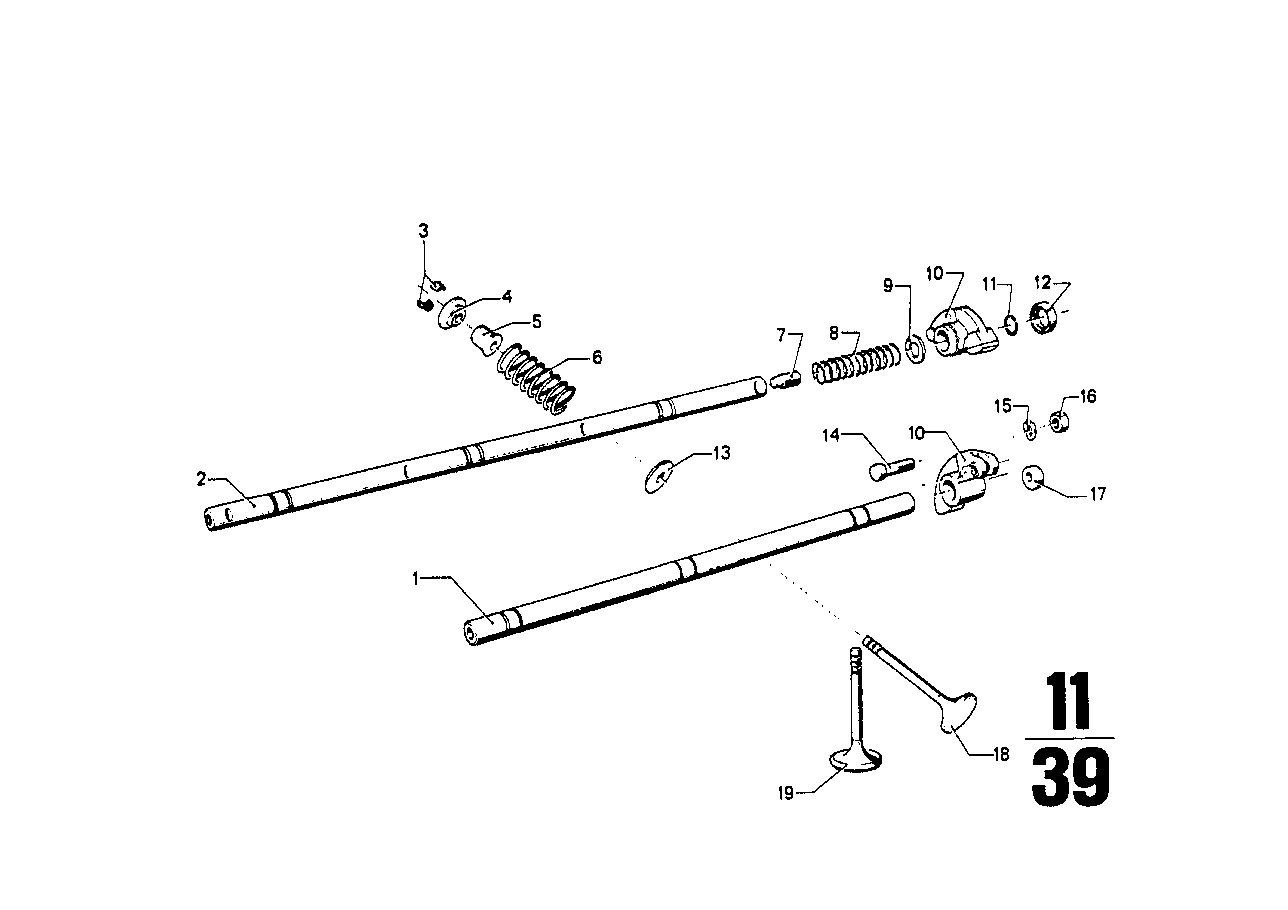 Timing gear - Intake valve/exhaust valve